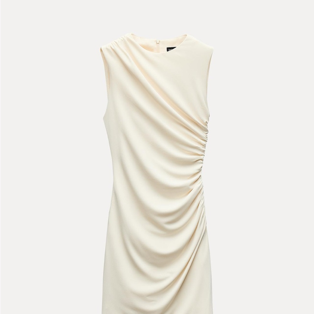 Zara Cream Asymmetrical Dress - BRAND NEW
